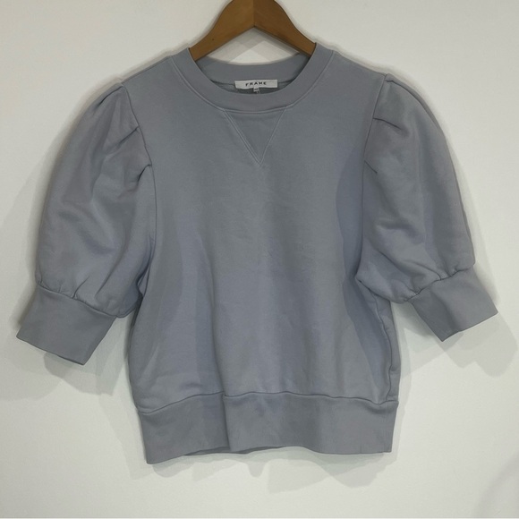 FRAME puff sleeve sweatshirt SIZE MEDIUM - Picture 2 of 8